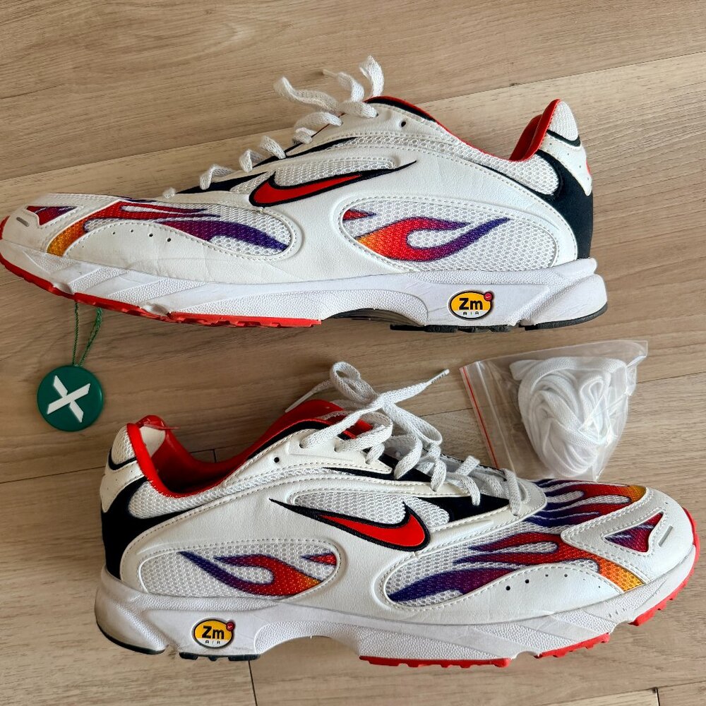Nike x Supreme Zoom Streak Spectrum Plus with Flames Size Men's 12